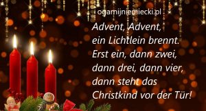Advent, Advent, ein Lichtlein brennt…